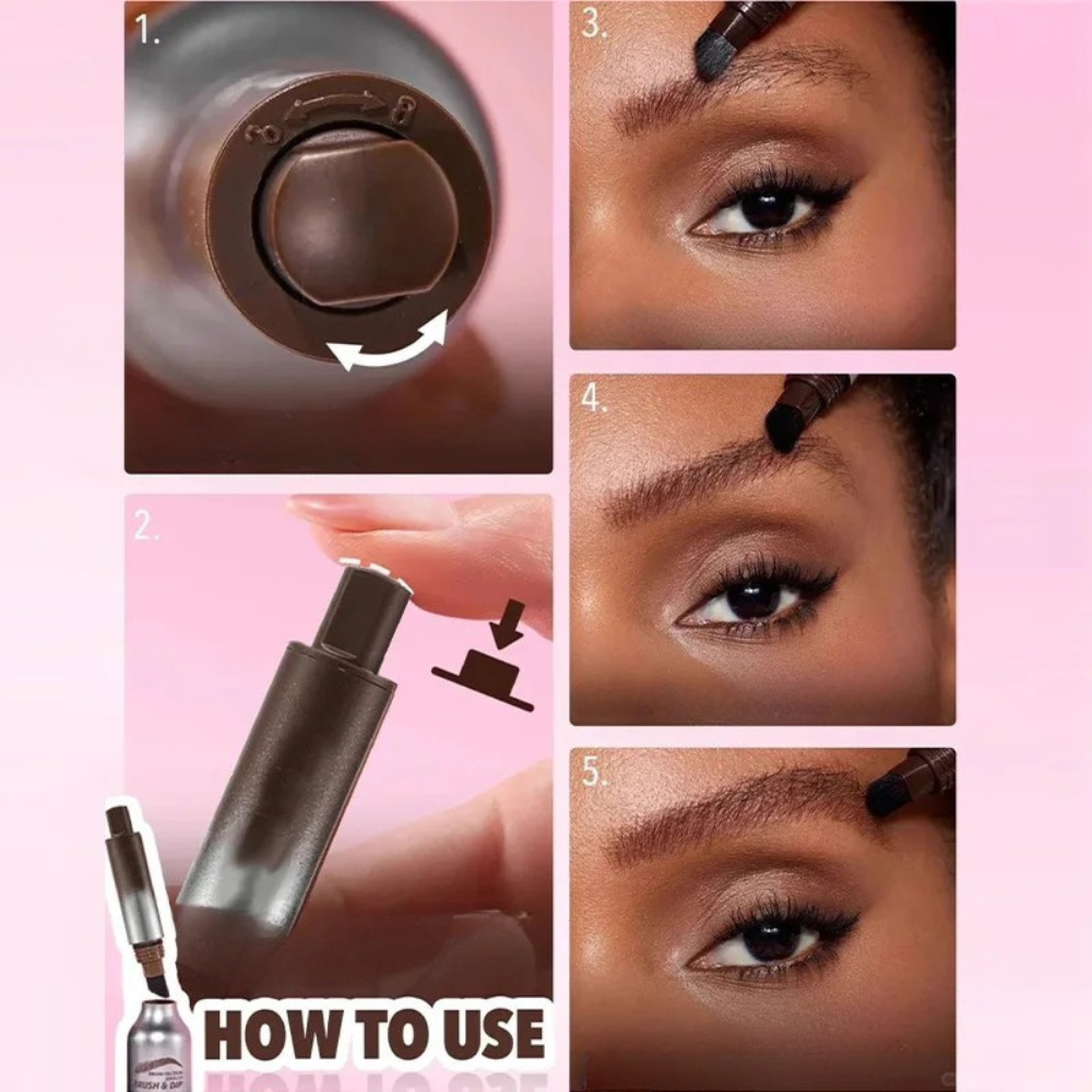Elora BrowGlam – Skarpe bryn uden bøvl! (1+1 GRATIS)